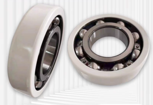 Electrically insulated bearing with protective coating