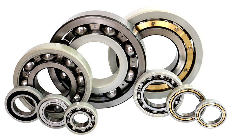 Cross-section diagram of tfl insulated bearing showing electrical insulation layers