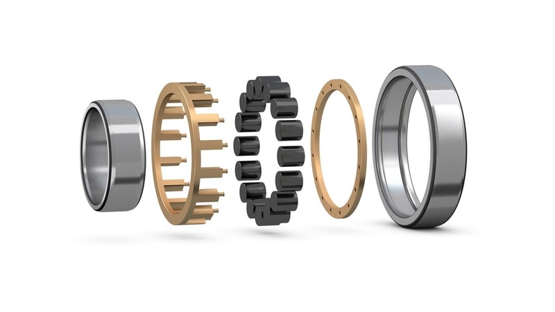 Skf insulated bearing mounting, showing key mounting points