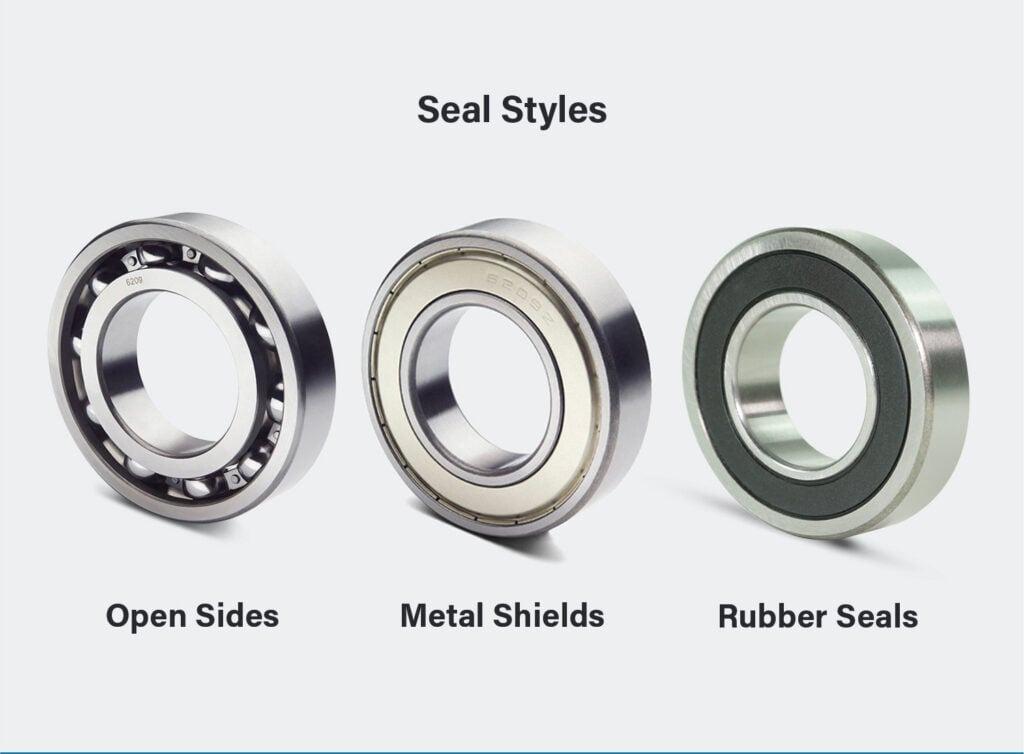 Difference between open and closed bearings