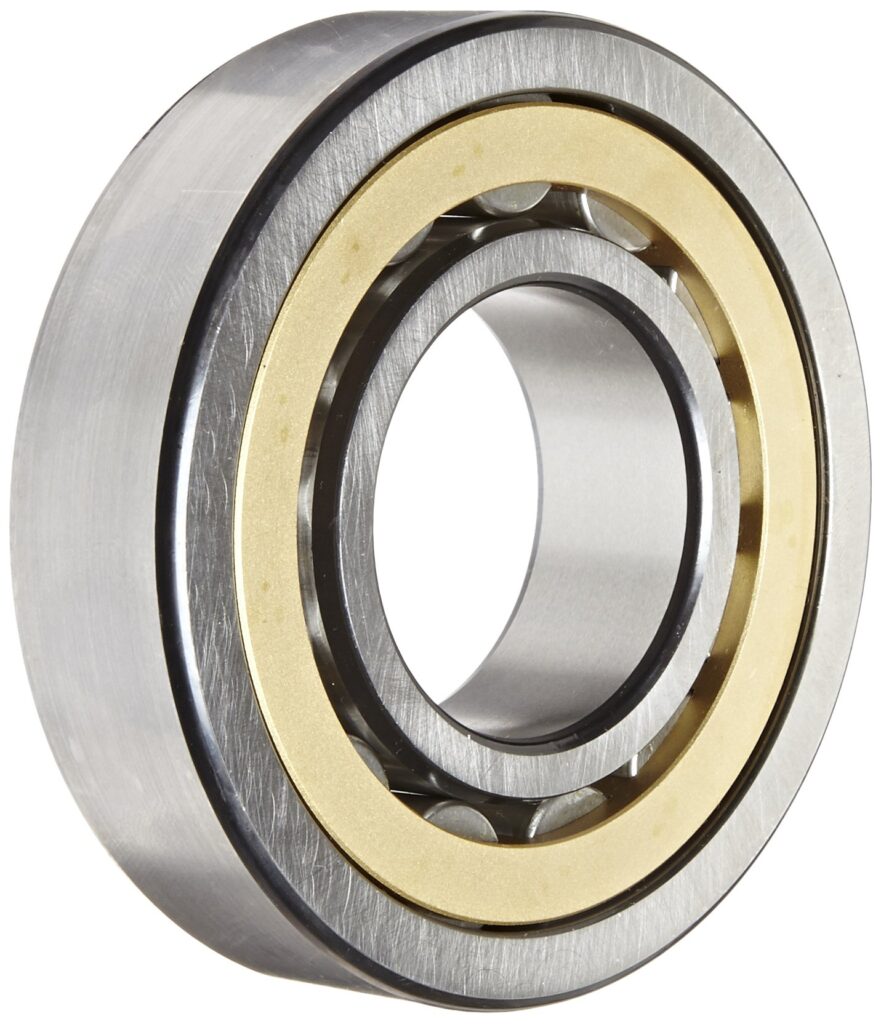 Image showing examples of cylindrical roller bearings with brass cage.