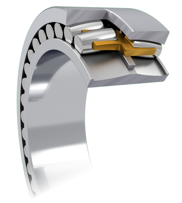 Spherical roller bearings have barrel-shaped rollers and a self-aligning design, enabling them to tolerate angular misalignment