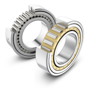 Diagram showing single row cylindrical roller bearings and full complement cylindrical roller bearings.