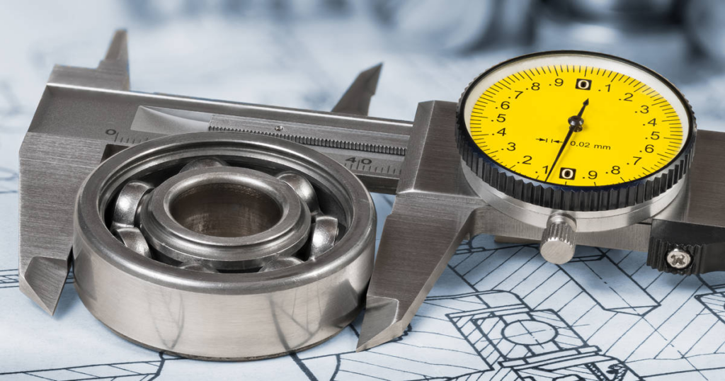 Measuring the bearing dimensions with tools makes and optimizes the bearing fit tolerance