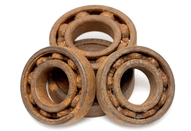 Some rusted bearings rendered non-functional