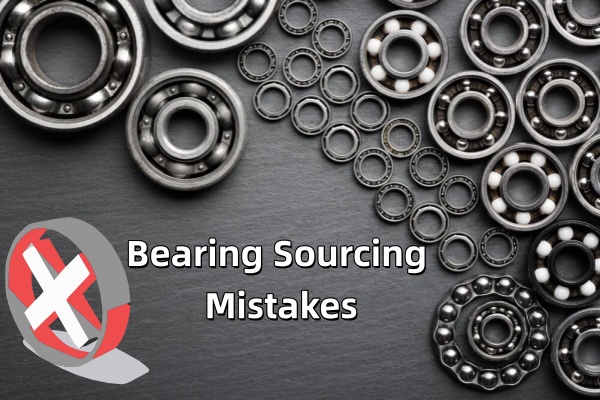 Featured Image, a bearing background with the words: common bearing buying mistakes