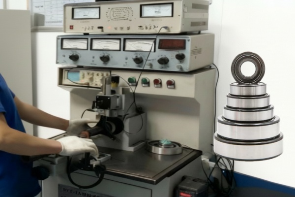 Bearing Vibration Tester (BVT) ensuring Z3V3 grade for electric motor quality low noise applications.